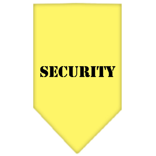 Security Screen Print Bandana Yellow Large